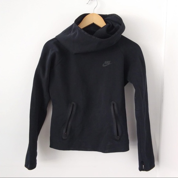 Nike TechFit Black Turtleneck Sweatshirt - Picture 2 of 4